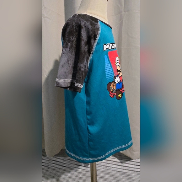 Jumping Beans Mario Kart Teal and Black Graphic T-Shirt - Picture 2 of 4